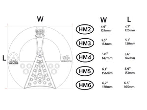 3D Half Mesh Narrow Size 4 pad, pair